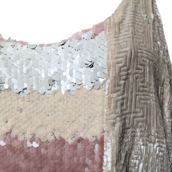 NWT Anthropologie TINY Sequin Racerback Tank Top XS - Picture 3 of 8